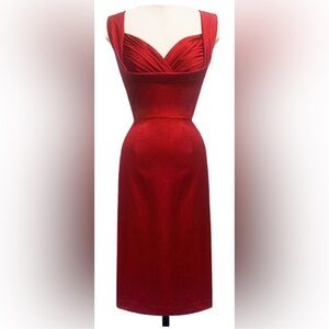 TRASHY DIVA Sz 2 Red Honey Child Midi Dress